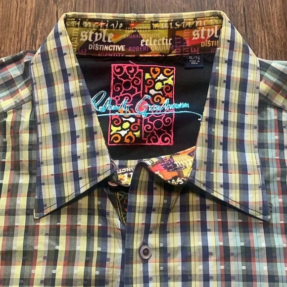 Robert Graham Striped Shirt Classic Fit Colorful Men’s Size XL EUC - Picture 4 of 12